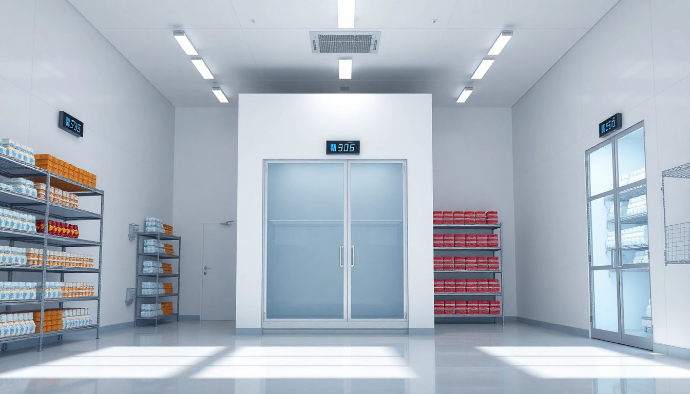 Discover innovative solutions by cold room manufacturers UK in a professional storage setting.