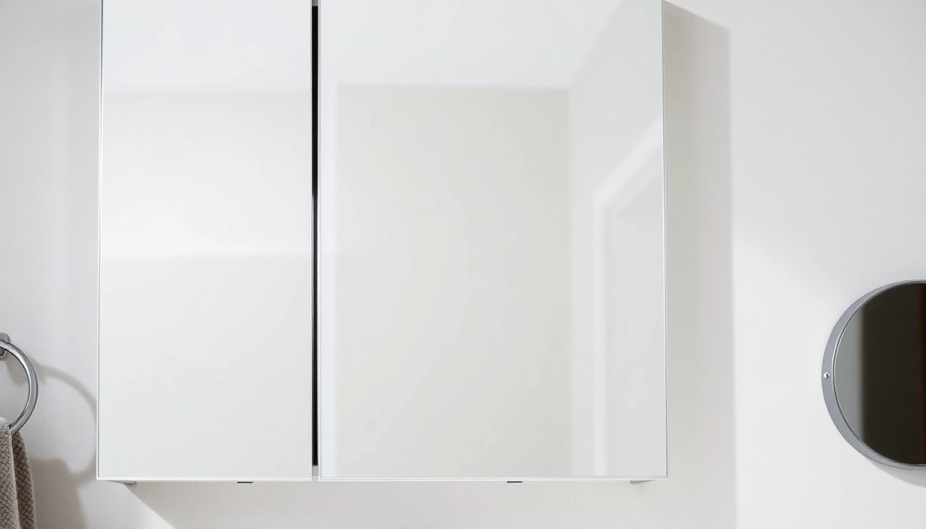 Erleben Sie den eleganten sonni Spiegelschrank mit integrierter Beleuchtung und modernen Design-Details.