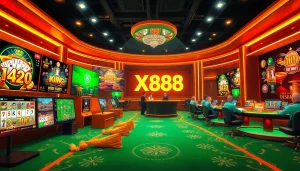 Engaging experience at Trang Chủ XX88, showcasing online gambling with vibrant graphics and secure gaming.