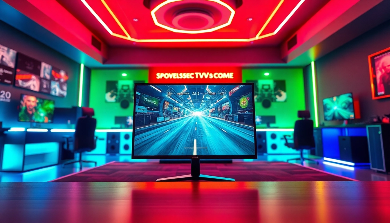 Players experiencing intense gameplay on a vibrant TV88 screen in a gaming room.