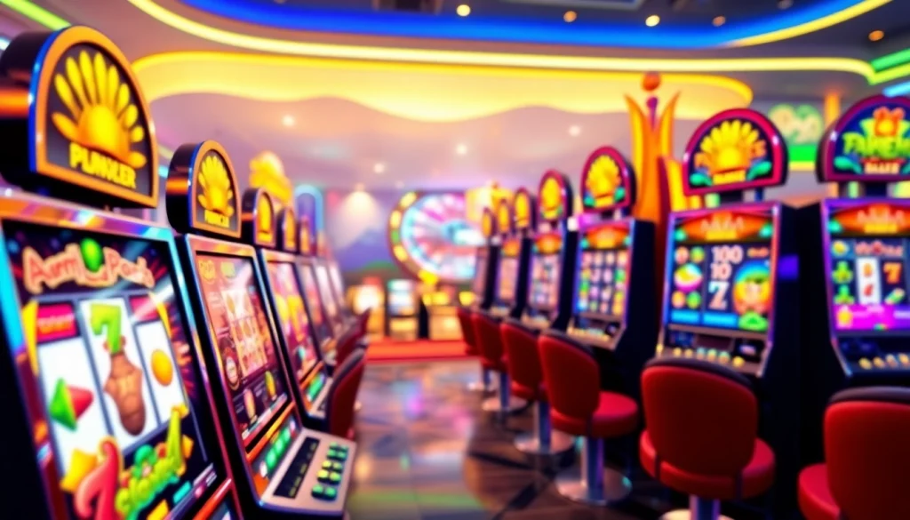 Menggambarkan slot game lipat4d yang menampilkan visual menarik dan simbol permainan yang bersemangat.