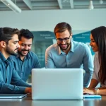 Enhance your knowledge of functional QA testing with a professional software testing team collaborating.