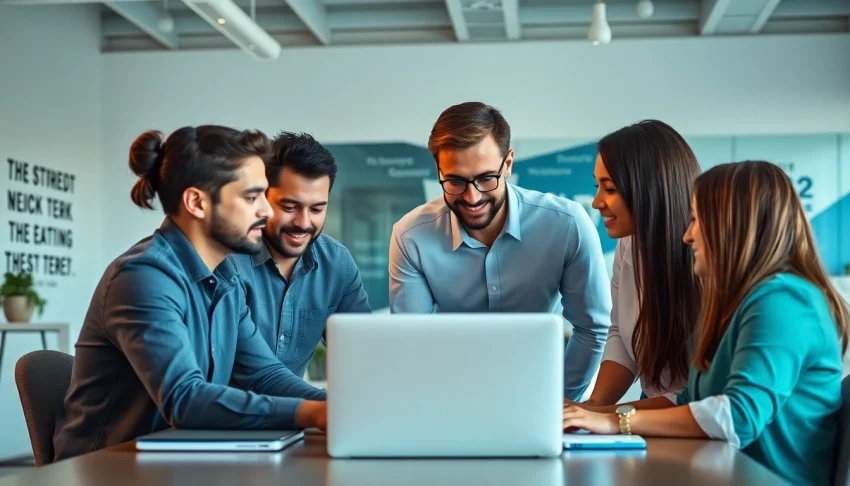 Enhance your knowledge of functional QA testing with a professional software testing team collaborating.