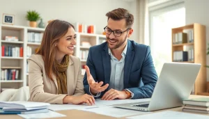 카드 현금화의 절차를 설명하는 전문 금융 상담사와 고객의 상호작용