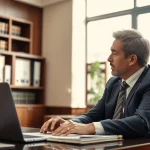 Consultation scene with a personal injury lawyer from https://www.cohanlegal.com advising a client in an office.