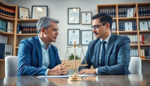 Lawyer consulting with a client at https://www.ihavealawsuit.com for legal expertise