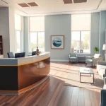 Showcase of the modern reception area at http://www.jacobsonpilaw.com with inviting decor and legal excellence.