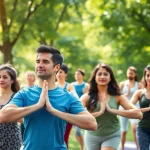 Engaging wellness activities promoting Health in a vibrant community setting.