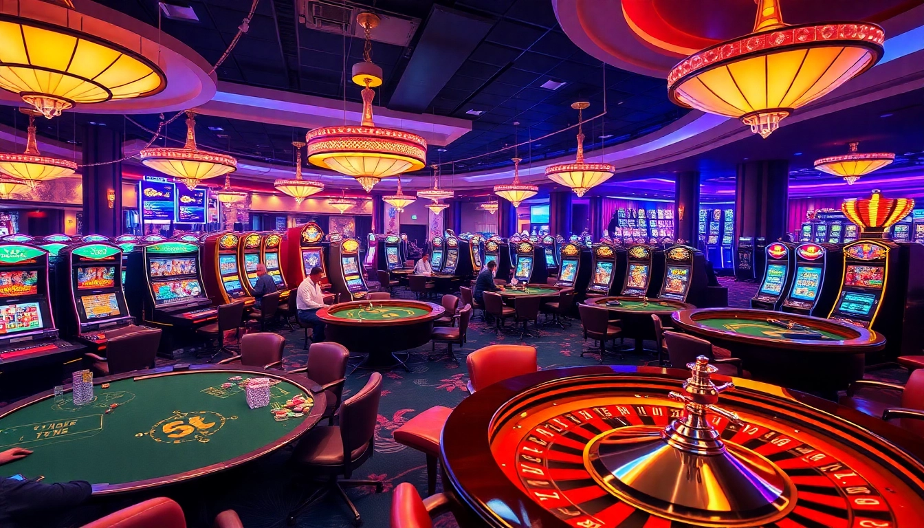 Experience the thrill of KJC AC 1 online gambling with poker tables, roulette wheels, and vibrant slot machines.