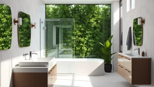 Entdecken Sie den eleganten Duschbereich der sonni sanitär GmbH mit modernem Design und hochwertigen Materialien.