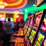 Menangkan slot gacor dengan mencoloknya mesin slot yang penuh warna dan suasana kasino yang energetik.