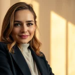 Professional portrait photography in Milan highlighting a confident subject.