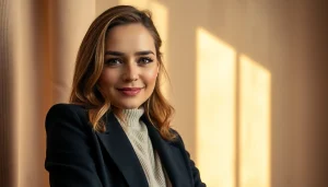 Professional portrait photography in Milan highlighting a confident subject.