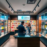 Vap shop mit modernen Geräten und herzlichem Kundenservice in einladender Atmosphäre.