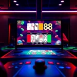Mengakses Daftar Domino88 game dengan antarmuka digital yang menarik dan penuh warna.