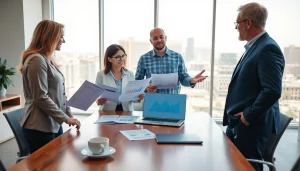 Engaging retirement planning for business owners San Antonio session with professionals collaborating.