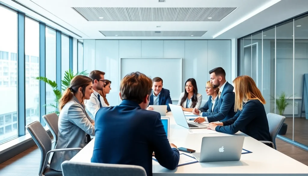 Labour law compliance Gurgaon discussed during a professional business meeting with diverse professionals.