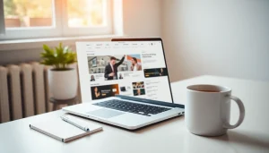 Technaujienos.lt naujienų portalas su šiuolaikine sąsaja ir moderniais biuro elementais