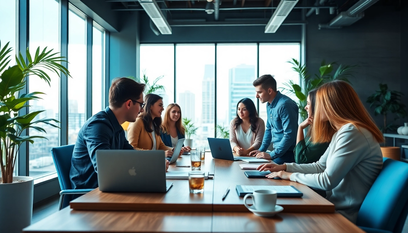 Engaged team strategizing for success at https://www.shiverhamilton.com in a modern office setting.