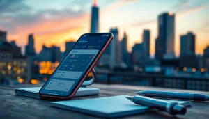 Showcasing the best sports betting apps in India on a smartphone amidst a vibrant urban twilight setting.