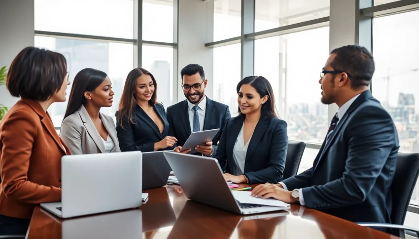 Consult legal experts at https://www.turnpikelaw.com during a strategic meeting with diverse professionals.