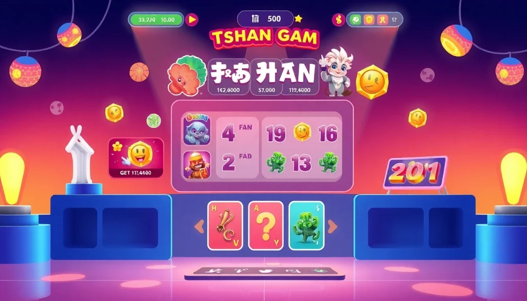 Experience the thrills of the tashan game with an engaging user interface and colorful graphics.