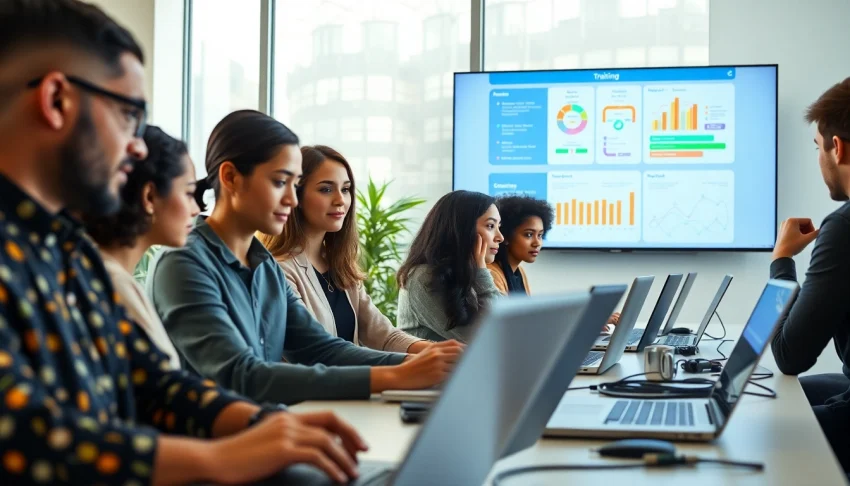 Engaged learners at https://www.careersprints.com participating in professional training sessions.