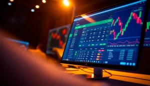 Menunjukkan perangkat digital dengan antarmuka sayaptogel untuk judi online yang menarik.