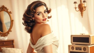 Breathtaking vintage pinup girl illustration representing the essence of https://www.esquirevargas.com