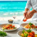Taste the creations of a Private chef Sint Maarten showcasing gourmet dishes in a tropical setting.