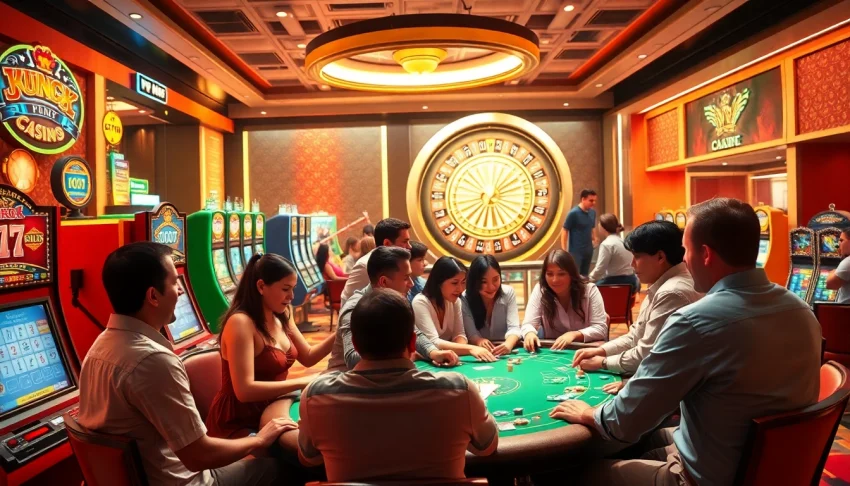 Experience the thrill at xx88 com with vibrant slot machines and engaged poker players.