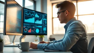 Menilai data sayaptogel dengan serius dalam pengaturan kantor modern.