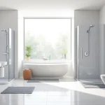 Sicht von modernen sonni sanitär Produkten in einem stilvollen Badezimmer mit eleganter Gestaltung.