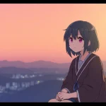 オンライン家庭教師の授業を受ける学生の集中した姿が描かれたイラスト
