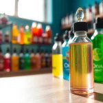 Oxva Liquid Flasche in lebendigen Farben, die frisch und einladend aussieht.