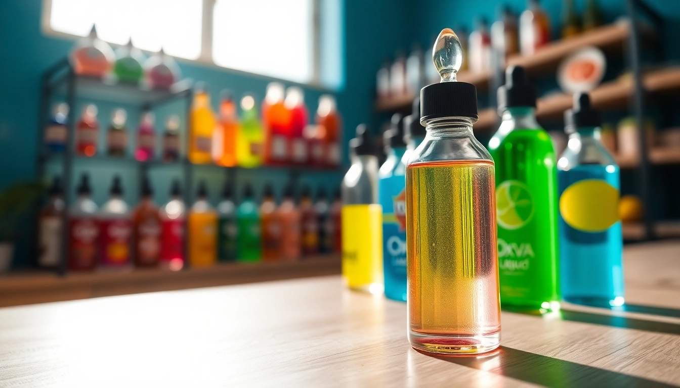 Oxva Liquid Flasche in lebendigen Farben, die frisch und einladend aussieht.