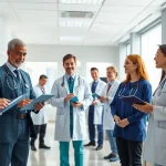 Engaging healthcare professionals at https://www.medexdtc.com collaborating in a modern clinic.
