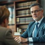 Meet with a professional from https://www.chriseadslegal.com, a personal injury lawyer guiding clients in a welcoming office.