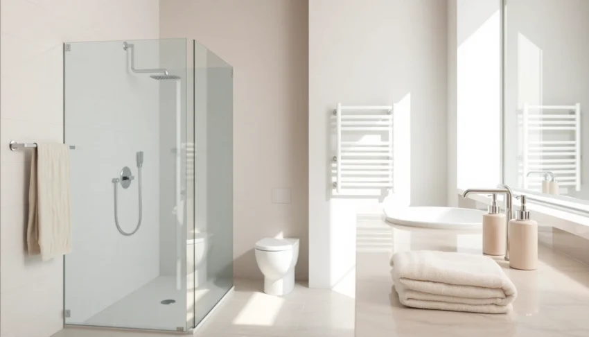 Entdecken Sie moderne sonni sanitär Produkte in einem stilvollen und eleganten Badezimmer.