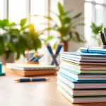 Organize your workspace with quality office stationery supplies on display in a modern setting.