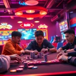 Permainan koi800 game dengan suasana penuh energi di ruang permainan modern.