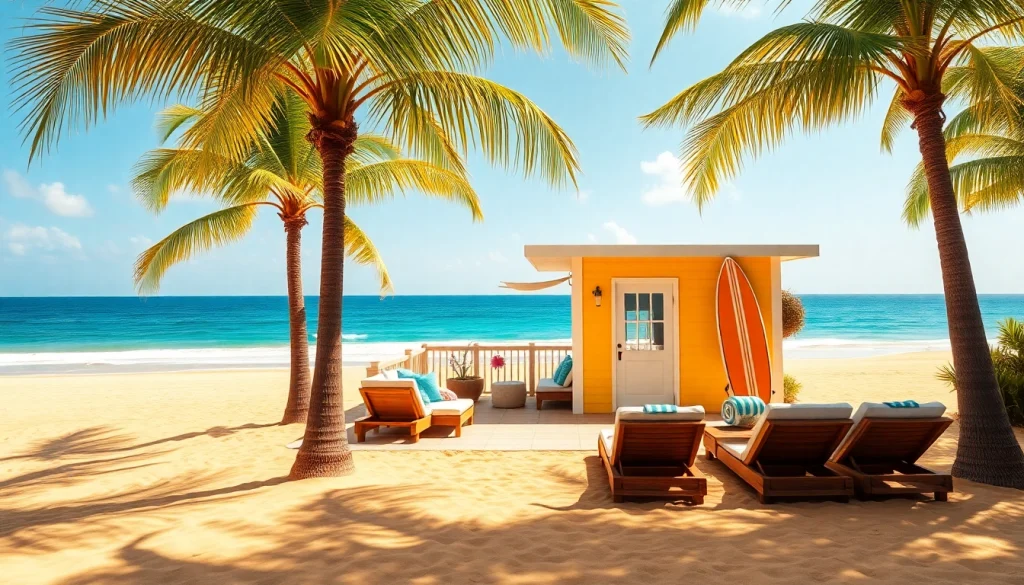 Relax by the coastal cabana with a stunning beach view and inviting atmosphere.