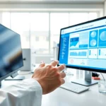 Arbeiten mit einem Laboratory Information System (LIS) in einem modernen Laborumfeld.
