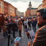 Живе інтерв'ю на https://sumy24.com.ua у площі Сум, фокус на журналісті та схвильованій аудиторії.