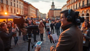 Живе інтерв'ю на https://sumy24.com.ua у площі Сум, фокус на журналісті та схвильованій аудиторії.