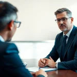 Engaged lawyer consulting with a client at https://www.aafloridalawyer.com in a professional office.