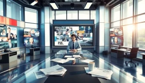 Delivering breaking news on https://news-parade.com.ua with a professional anchor in a state-of-the-art newsroom.