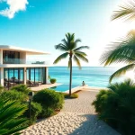 Dustin Rennie Belize showcases a luxurious beachfront property with modern design and stunning ocean views.