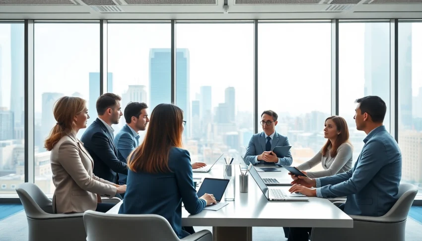 Team collaborating on Acquisition Planning strategies in a modern office environment.