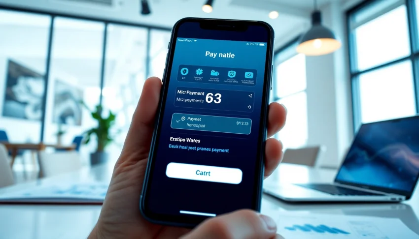 현대 기술 요소가 포함된 소액결제 거래 현장